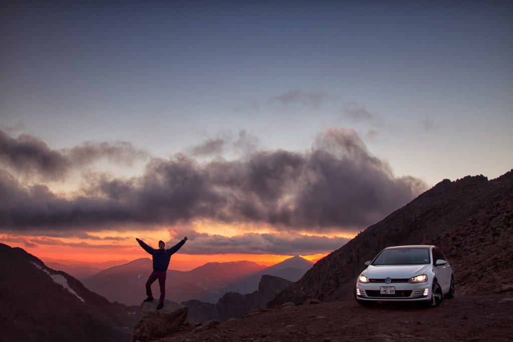 2015 VW Golf GTI at Mount Evans, CO